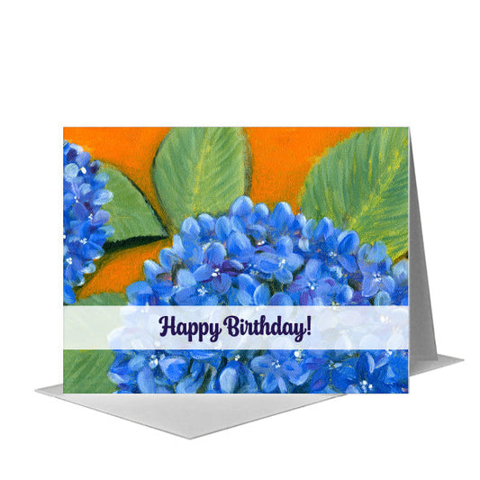 Hydrangea, Greeting Card (#7036C) A2 Card Front, www.printedcanvas.com
