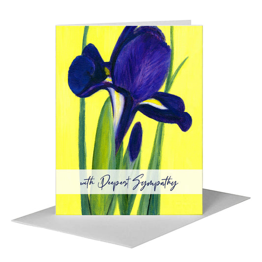 Iris, Greeting Card (#7037B) A2 Card Front, www.printedcanvas.com