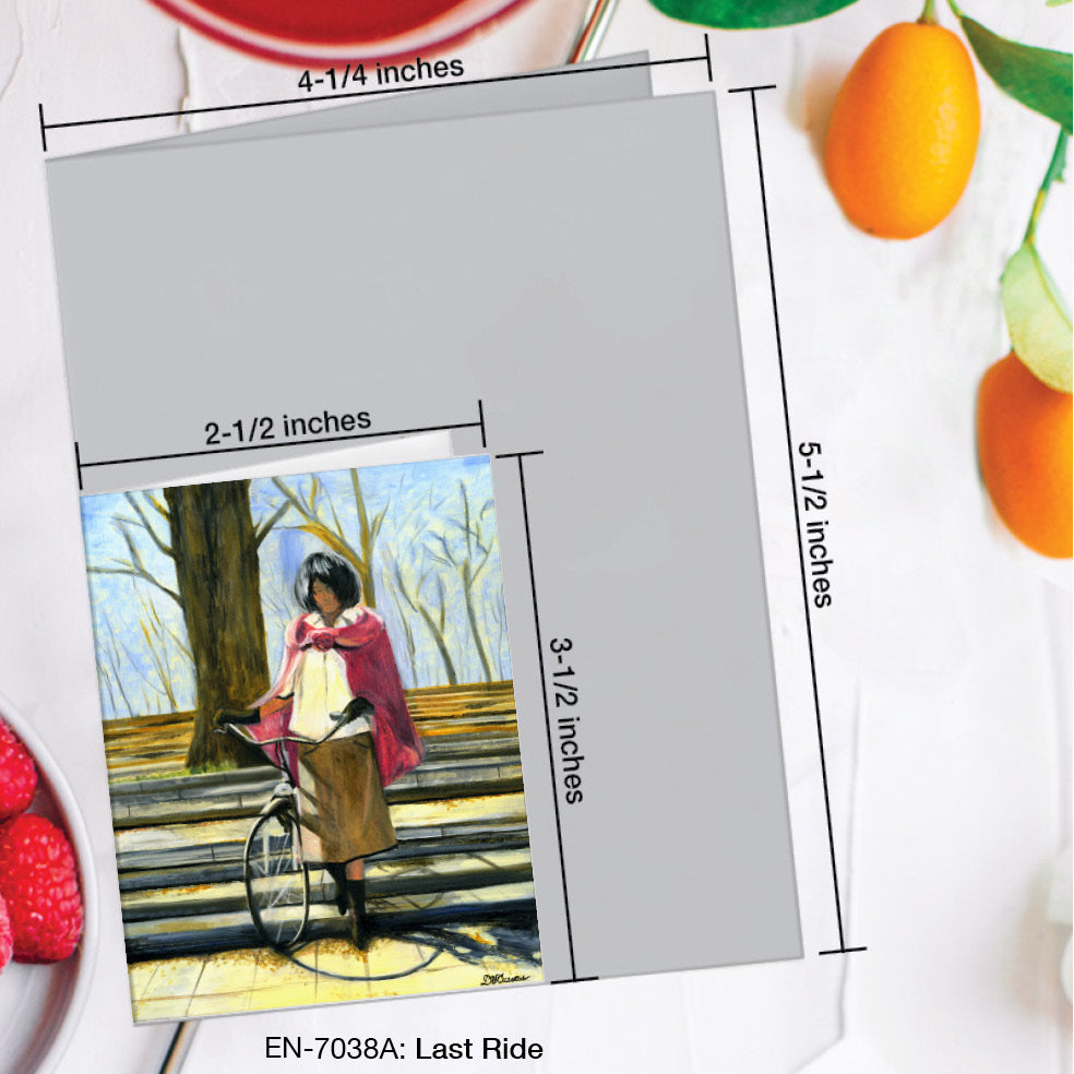 Last Ride, Greeting Card (#7038A), Enclosure Card, www.printedcanvas.com