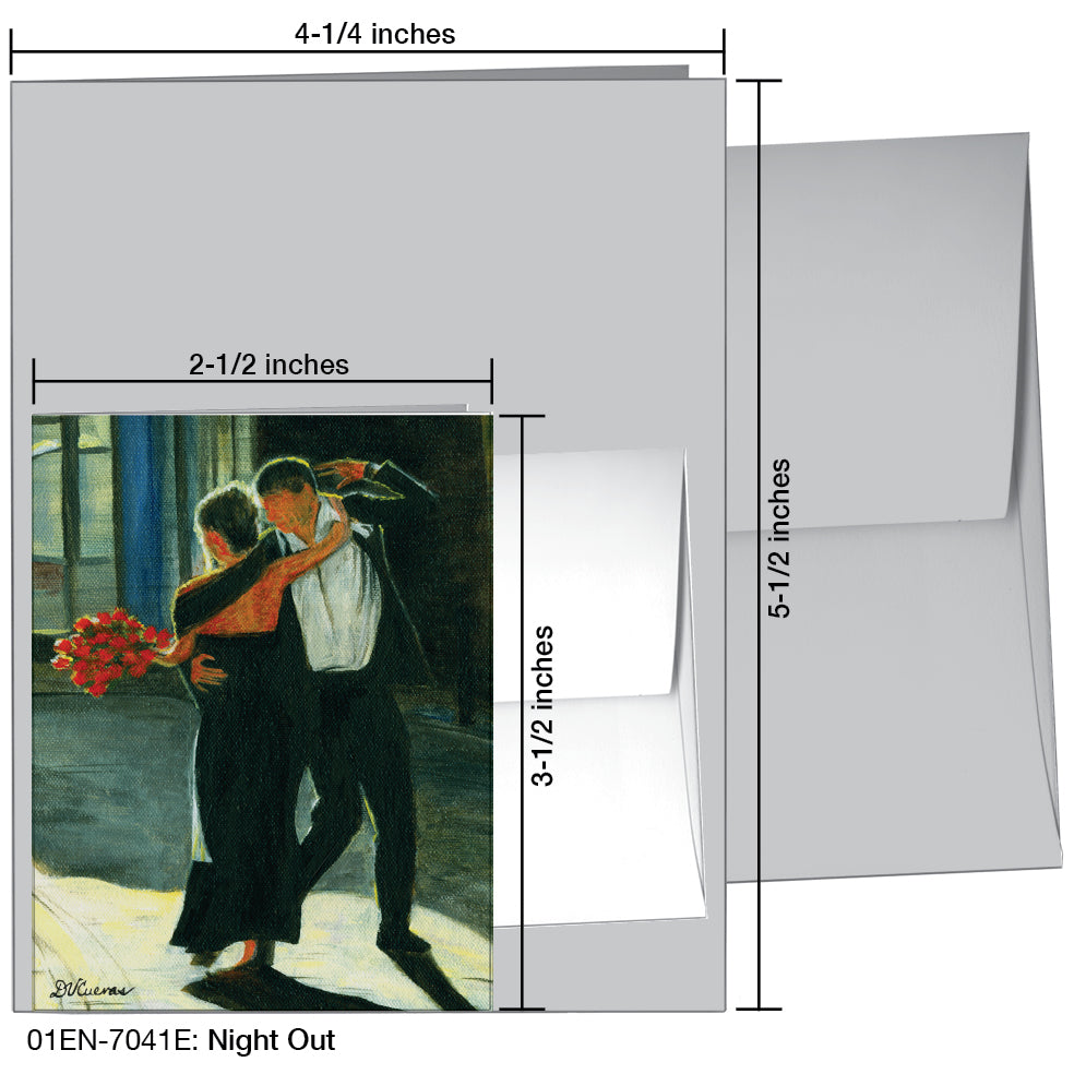 Night Out, Greeting Card (7041E), Enclosure, printedcanvas.com