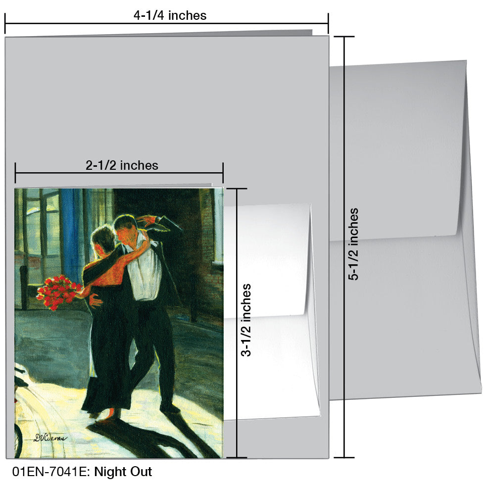 Night Out, Greeting Card (7041E)