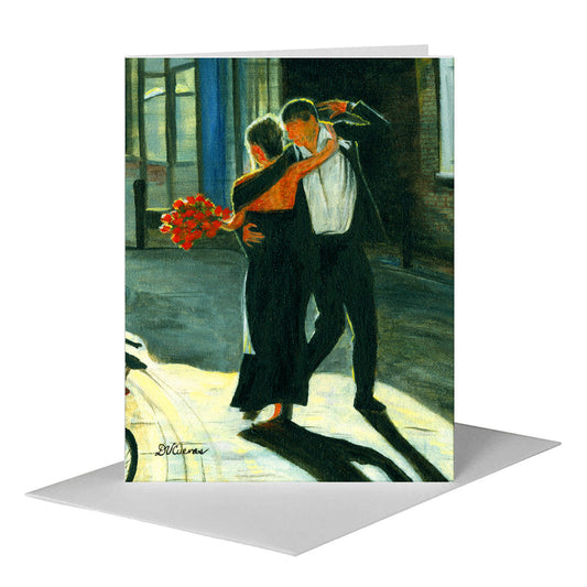 Night Out, Greeting Card (#7041E) A2 Card Front, www.printedcanvas.com