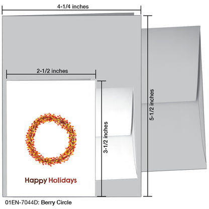Berry Circle, Greeting Card (#7044D)