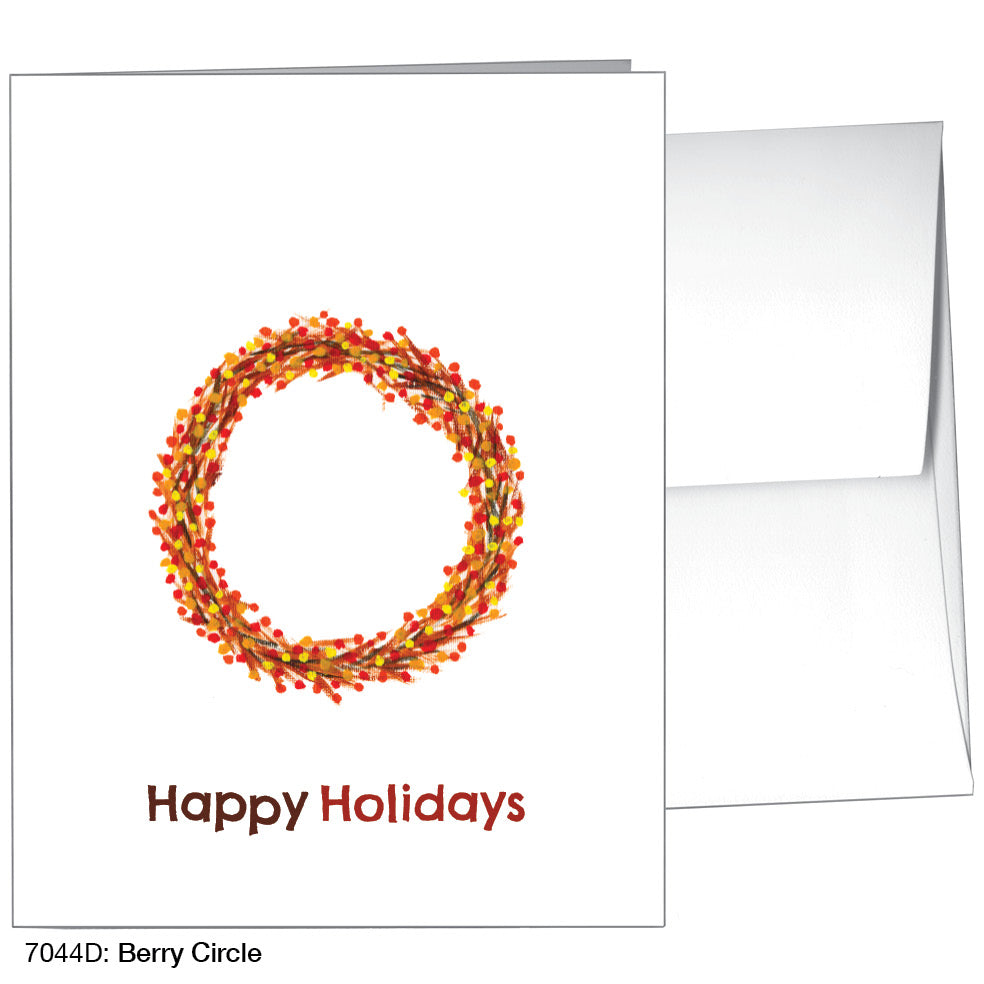 Berry Circle, Greeting Card (#7044D)