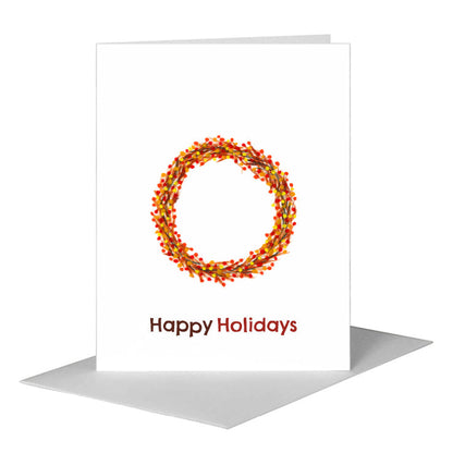 Berry Circle, Greeting Card (#7044D) A2 Card Front, www.printedcanvas.com