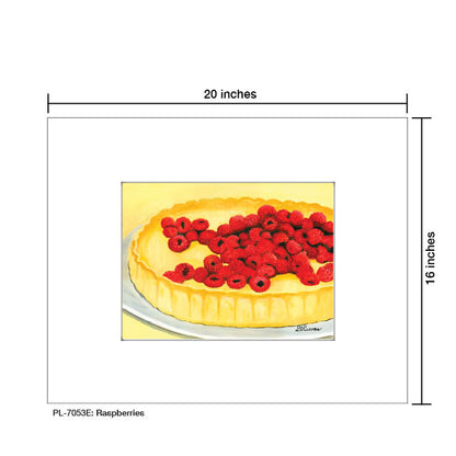 Raspberries, Print (#7053E)