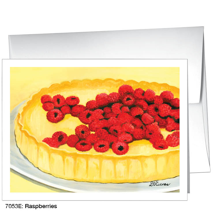 Raspberries, Greeting Card (#7053E), A2 Card, www.printedcanvas.com