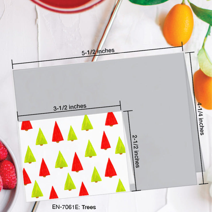 Trees, Greeting Card (7061E), Enclosure Card, www.printedcanvas.com