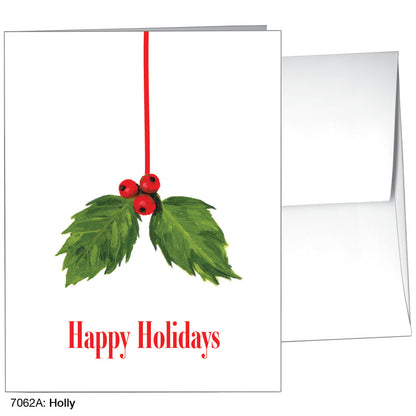 Holly, Greeting Card (7062A), A2 Card, www.printedcanvas.com