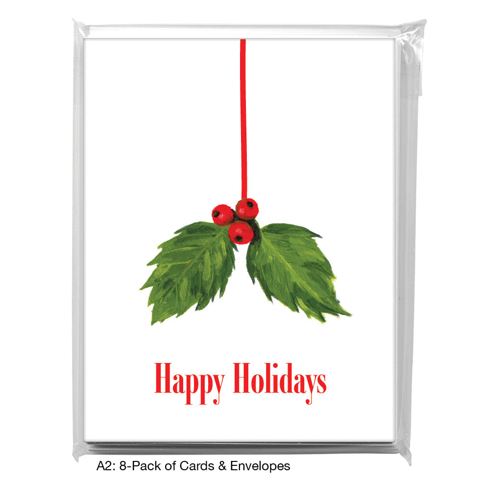 Holly, Greeting Card (7062A), 8-Pack, www.printedcanvas.com