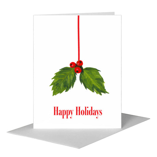 Holly, Greeting Card (#7062A) A2 Card Front, www.printedcanvas.com