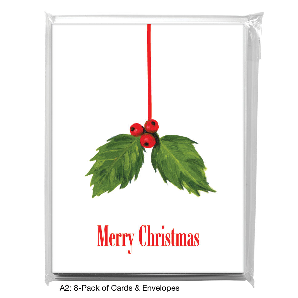 Holly, Greeting Card (7062B), 8-Pack, www.printedcanvas.com