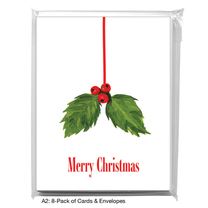 Holly, Greeting Card (7062B), 8-Pack, www.printedcanvas.com