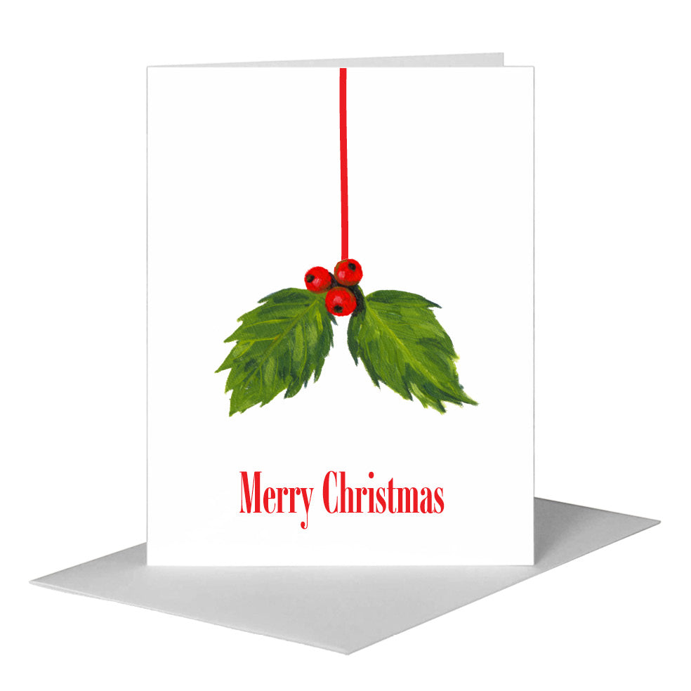 Holly, Greeting Card (#7062B) A2 Card Front, www.printedcanvas.com