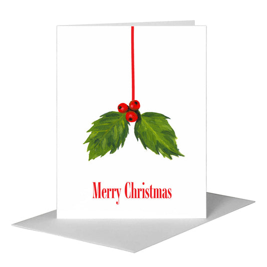 Holly, Greeting Card (#7062B) A2 Card Front, www.printedcanvas.com