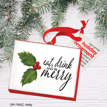 Holly, Ornament (OR-7062C), Front, printedcanvas.com