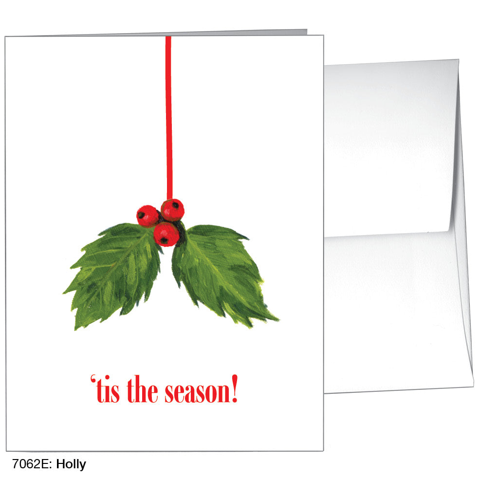 Holly, Greeting Card (7062E), A2 Card, www.printedcanvas.com