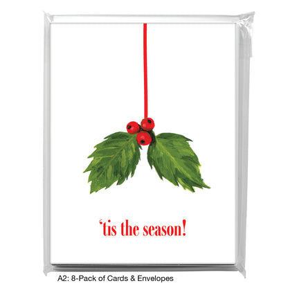 Holly, Greeting Card (7062E), 8-Pack, www.printedcanvas.com