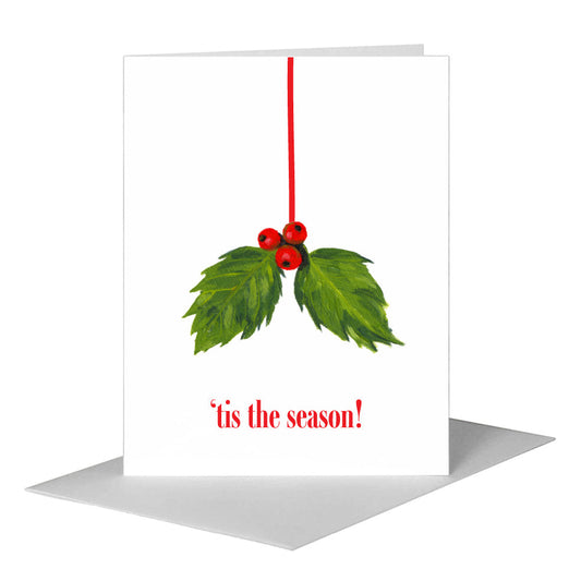 Holly, Greeting Card (#7062E) A2 Card Front, www.printedcanvas.com