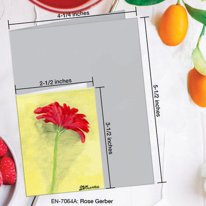 Rose Gerber, Greeting Card (7064A), Enclosure Card, www.printedcanvas.com