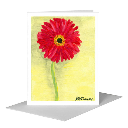 Rose Gerber, Greeting Card (#7064B) A2 Card Front, www.printedcanvas.com