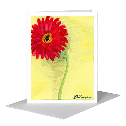 Rose Gerber, Greeting Card (#7064C) A2 Card Front, www.printedcanvas.com
