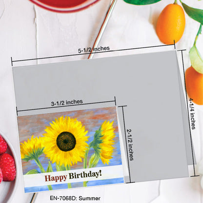 Summer, Greeting Card (7068D), Enclosure, www.printedcanvas.com