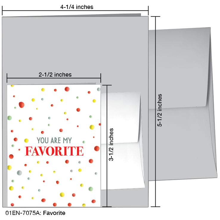 Favorite, Greeting Card (#7075A)
