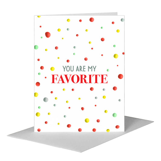 Favorite, Greeting Card (#7075A) A2 Card Front, www.printedcanvas.com