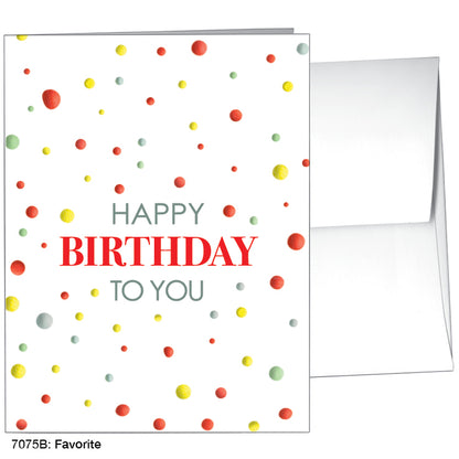 Favorite, Greeting Card (#7075B)