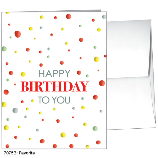 Favorite, Greeting Card (#7075B)