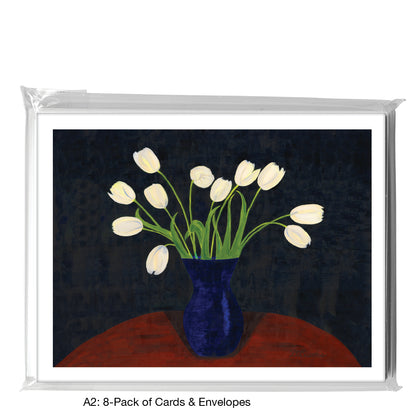 Tulips On Black, Greeting Card (7079D)