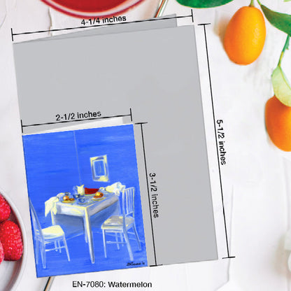 Watermelon, Greeting Card (7080A), Enclosure Card, www.printedcanvas.com