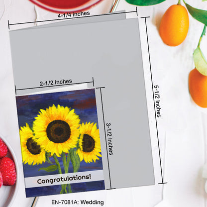 Wedding, Greeting Card (7081A), Enclosure, www.printedcanvas.com