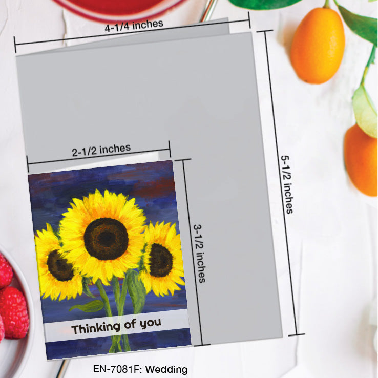 Wedding, Greeting Card (7081F), Enclosure, www.printedcanvas.com