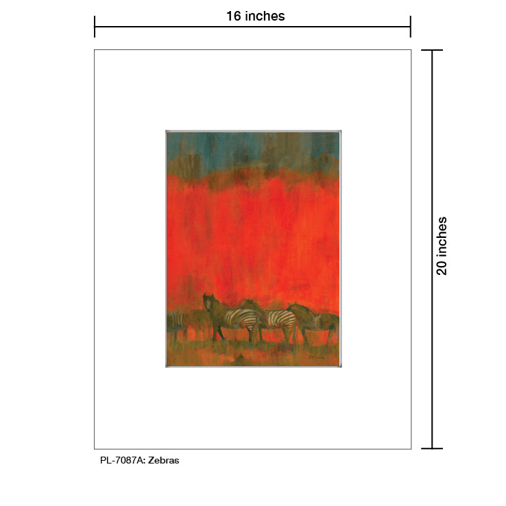 Zebras, Print (#7087A)