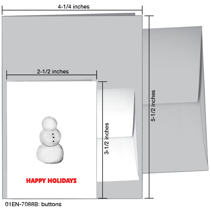 Buttons, Greeting Card (#7088B)