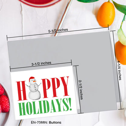 Buttons, Greeting Card (7088N), Enclosure Card, www.printedcanvas.com