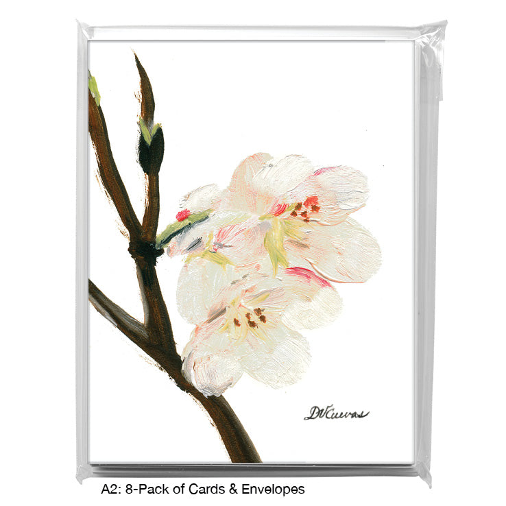 Cherry Blossoms, Greeting Card (7097D), 8-Pack, www.printedcanvas.com