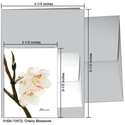 Cherry Blossoms, Greeting Card (7097D), Enclosure, www.printedcanvas.com