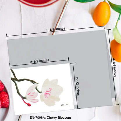 Cherry Blossom, Greeting Card (7098A), Enclosure Card, www.printedcanvas.com