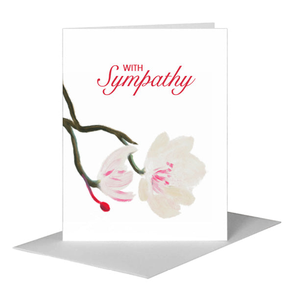 Cherry Blossom, Greeting Card (#7098D) A2 Card Front, www.printedcanvas.com