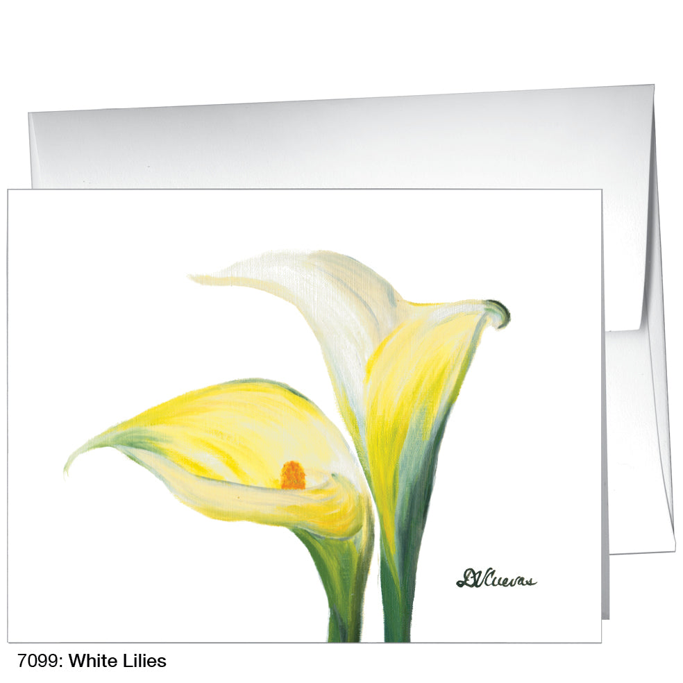 White Lilies, Greeting Card (7099)