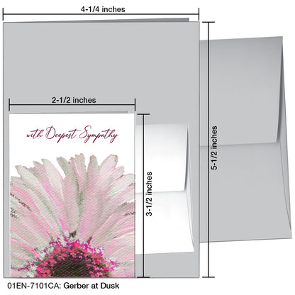 Gerber at Dusk, Greeting Card (#7101CA)