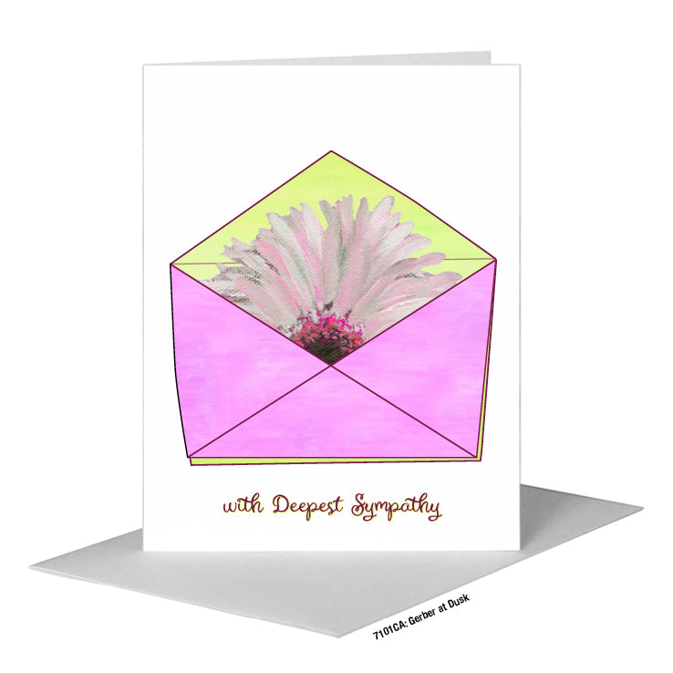 Gerber at Dusk, Greeting Card (#7101CA) A2 Card Front, www.printedcanvas.com