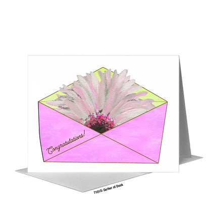 Gerber at Dusk, Greeting Card (#7101D), A2 Card Front, www.printedcanvas.com