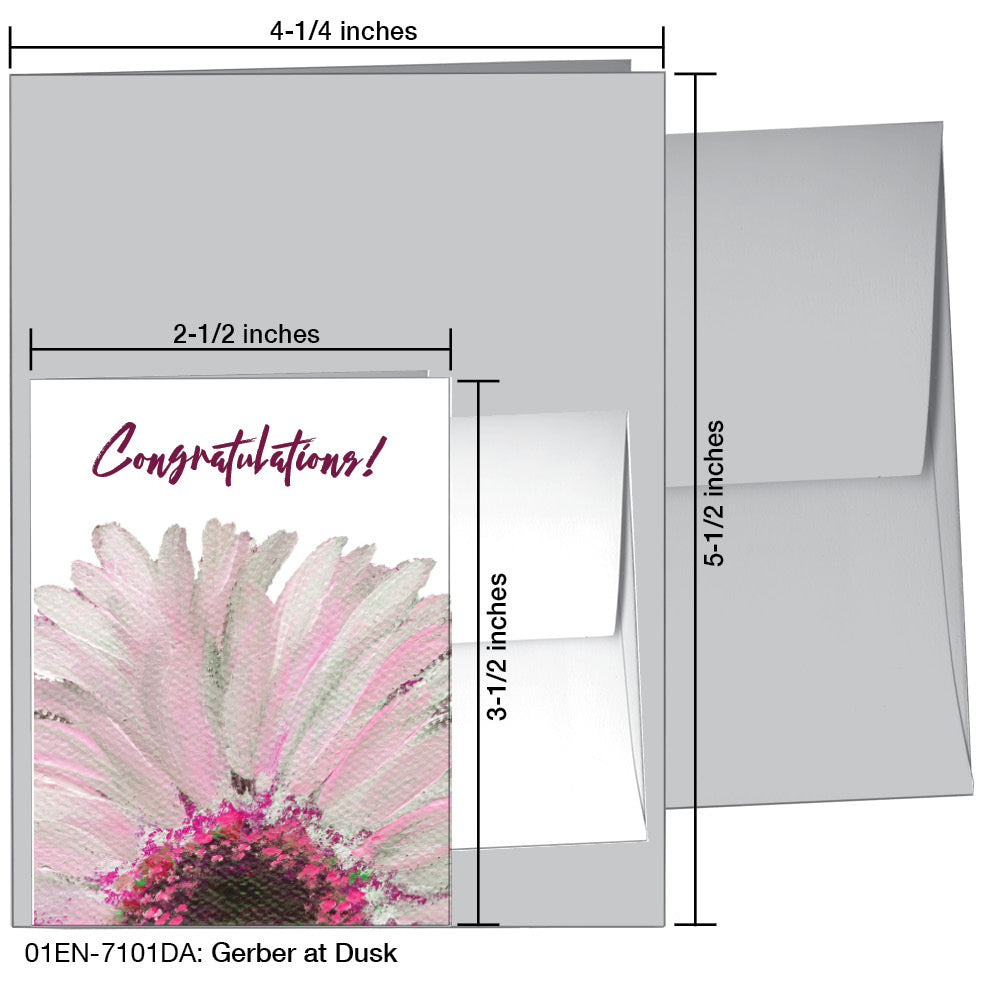 Gerber at Dusk, Greeting Card (#7101DA)