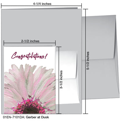 Gerber at Dusk, Greeting Card (#7101DA)