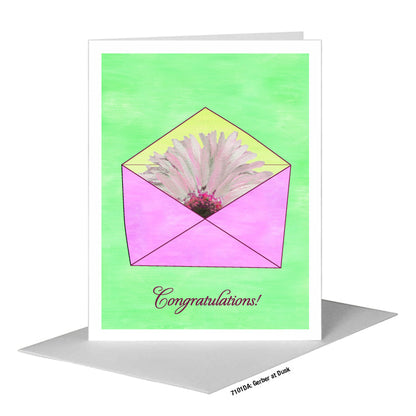 Gerber at Dusk, Greeting Card (#7101DA), A2 Card Front, www.printedcanvas.com
