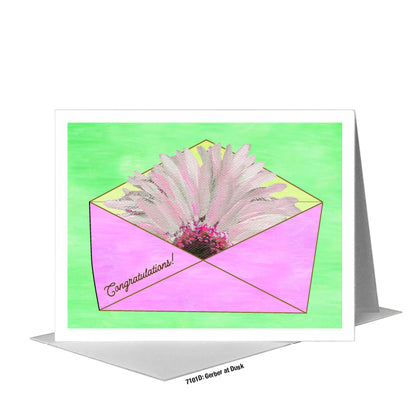 Gerber at Dusk, Greeting Card (#7101D), A2 Card Front, www.printedcanvas.com